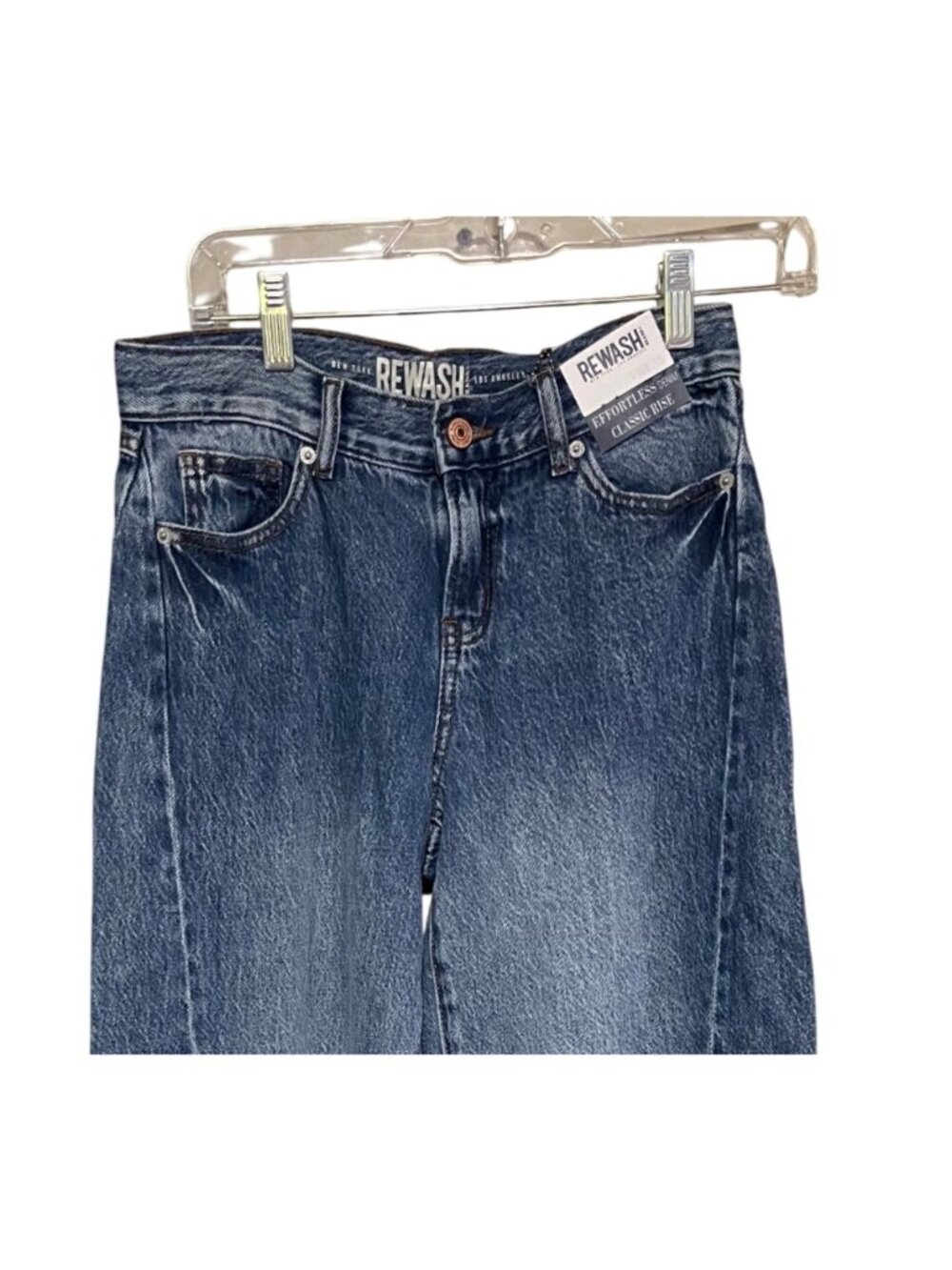 Rewash Denim Jeans Womens Size 1 JR/25 waist A-Line Classic Rise Effortless 1 JR - Picture 6 of 12